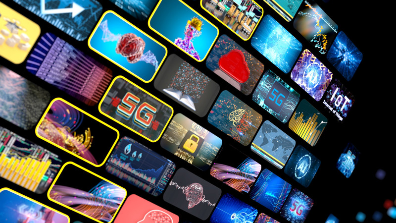 Foto. Miniatyrbilder på en skjerm