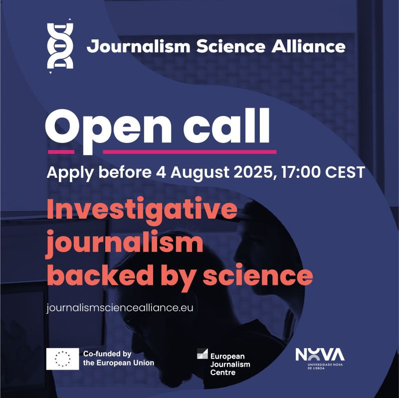 Illustrasjon. Journalism Science Alliance. Open call.