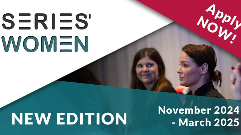 Series' Women. New Edition. November 2024-March 2025. Apply now. Illustrasjon.
