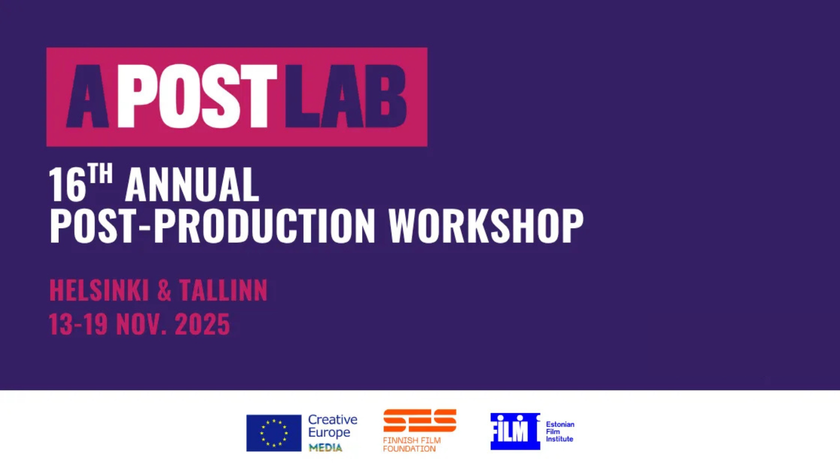 Illustrasjon. APostLab. 16th annual post-production workshop. Helsinki & Tallinn. 13.-19. nov. 2025.